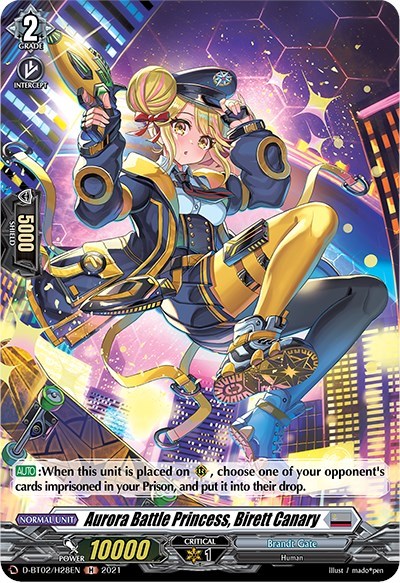 Aurora Battle Princess, Birett Canary [D Format] D-BT02/H28EN