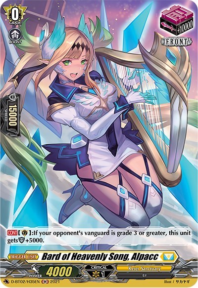 Bard of Heavenly Song, Alpacc [D Format] D-BT02/H35EN