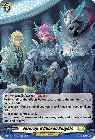 Form up, O Chosen Knights [D Format] D-BT02/H36EN