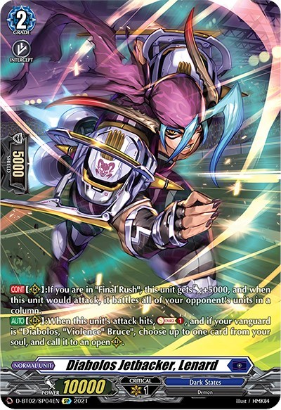 Diabolos Jetbacker, Lenard [D Format] D-BT02/SP04EN