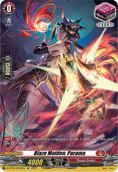 Blaze Maiden, Parama [D Format] D-BT02/SP26EN