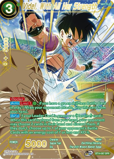 Videl, With All Her Strength BT14-067