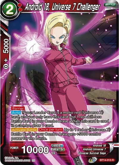 Android 18, Universe 7 Challenger BT14-013