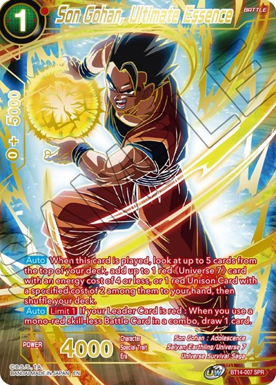 Son Gohan, Ultimate Essence BT14-007