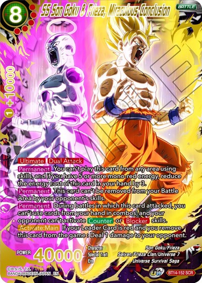 SS Son Goku & Frieza, Miraculous Conclusion BT14-152