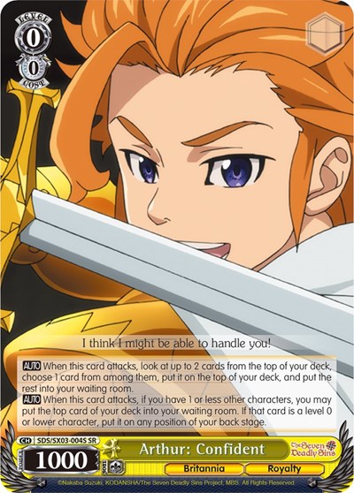 Arthur: Confident SDS/SX03-004S SR
