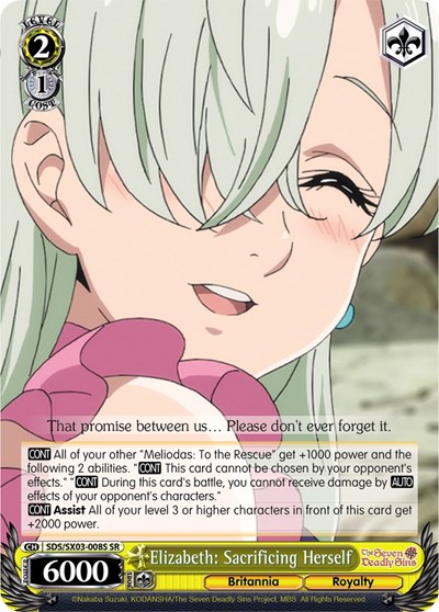 Elizabeth: Sacrificing Herself SDS/SX03-008S SR