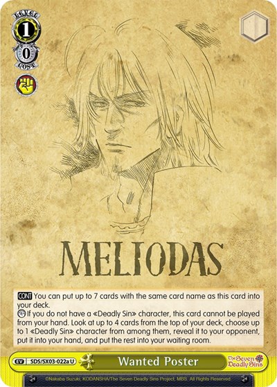 Wanted Poster SDS/SX03-022a U