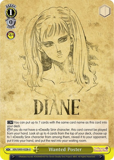Wanted Poster SDS/SX03-022b U