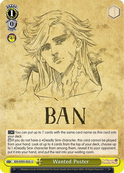 Wanted Poster SDS/SX03-022c U