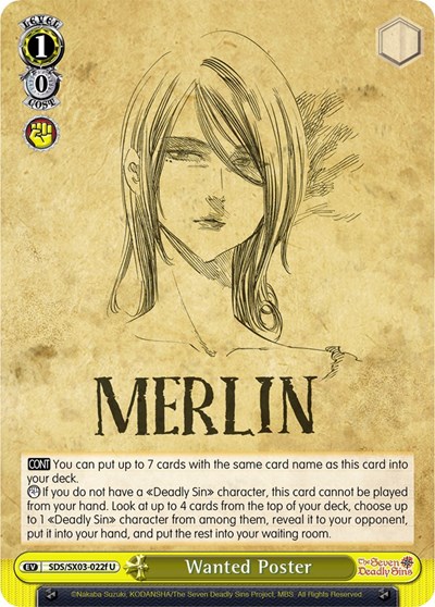 Wanted Poster SDS/SX03-022f U