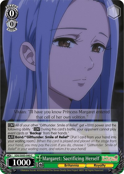 Margaret: Sacrificing Herself SDS/SX03-040 C