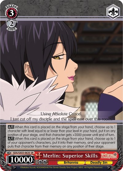 Merlin: Superior Skills SDS/SX03-063S SR