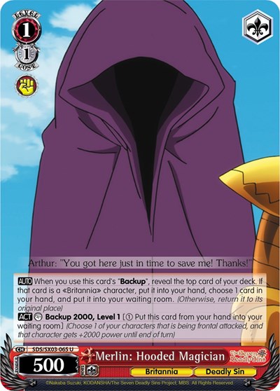 Merlin: Hooded Magician SDS/SX03-065 U