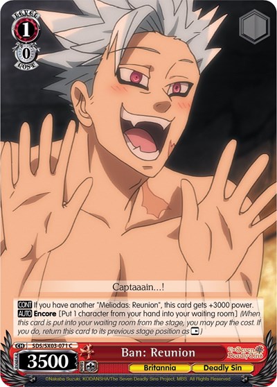 Ban: Reunion SDS/SX03-071 C