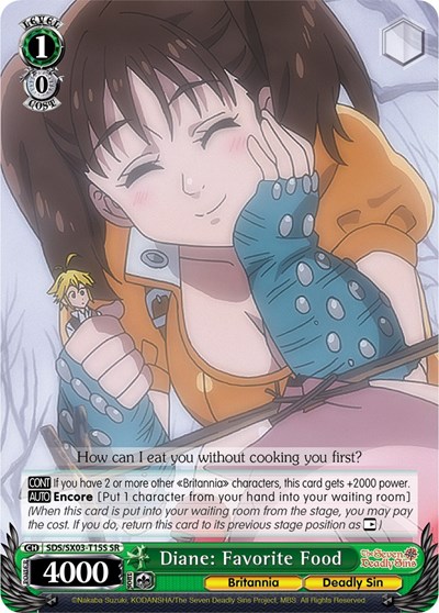 Diane: Favorite Food SDS/SX03-T15S SR