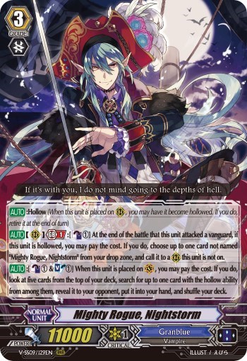 Mighty Rogue, Nightstorm [G Format] V-SS09/129EN