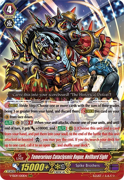 Temerarious Cataclysmic Rogue, Hellhard Eight [G Format] V-SS09/100EN