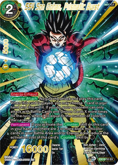 SS4 Son Gohan, Prismatic Burst EX19-33
