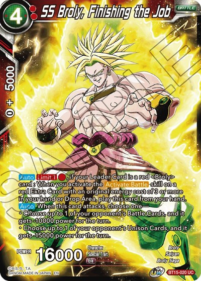 SS Broly, Finishing the Job BT15-020