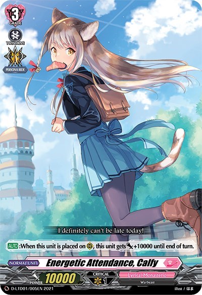 Energetic Attendance, Calfy [D Format] D-LTD01/005EN