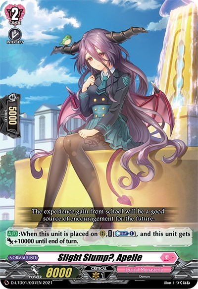 Slight Slump?, Apelle [D Format] D-LTD01/007EN