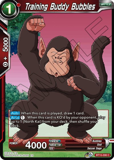 Training Buddy Bubbles BT15-006 — Saiyan Showdown