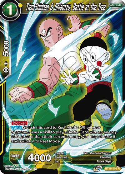 Tien Shinhan & Chiaotzu, Battle at the Tree BT15-101