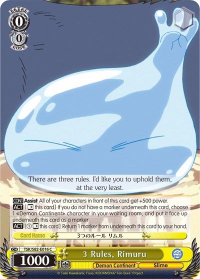 3 Rules, Rimuru TSK/S82-E016 C