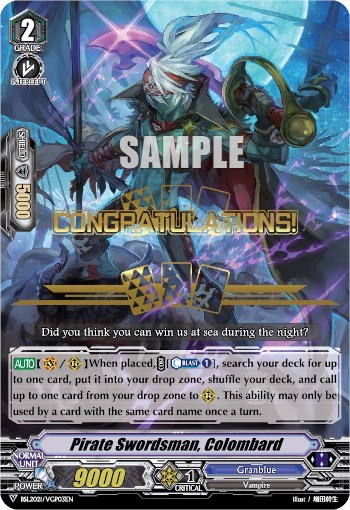 Pirate Swordsman, Colombard [V Format] BSL2021/VGP03EN
