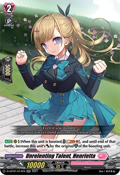 Unrelenting Talent, Henrietta [D Format] D-LBT01/014EN