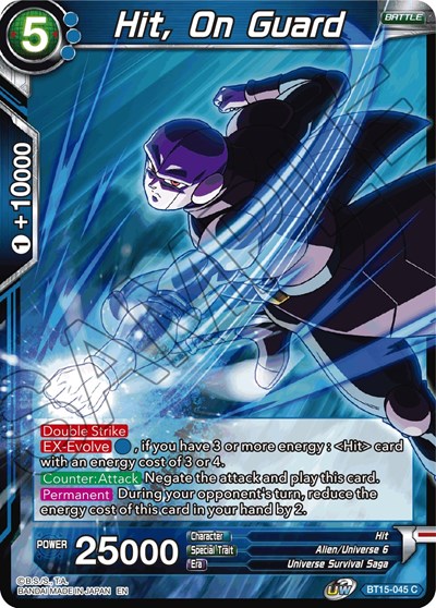 Hit, On Guard BT15-045