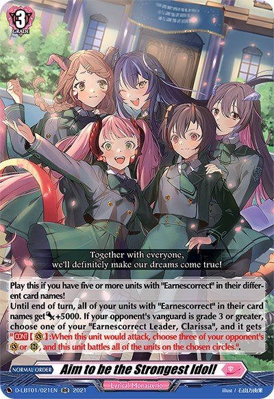 Aim to be the Strongest Idol! [D Format] D-LBT01/021EN