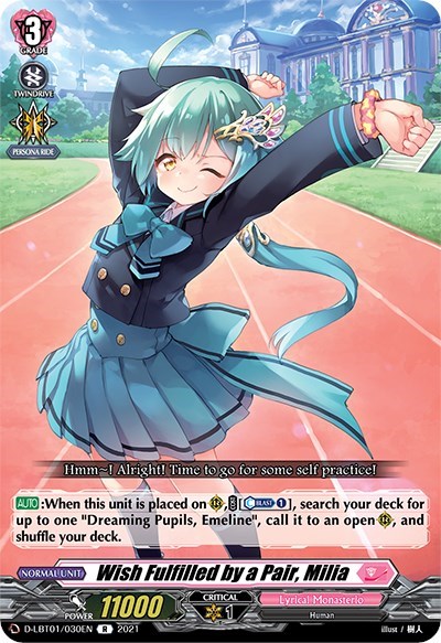 Wish Fulfilled by a Pair, Milia [D Format] D-LBT01/030EN