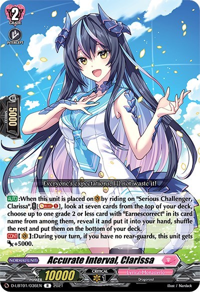 Accurate Interval, Clarissa [D Format] D-LBT01/036EN