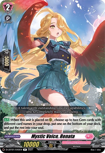 Mystic Voice, Renata [D Format] D-LBT01/040EN