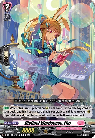 Distinct Wordsense, Flor [D Format] D-LBT01/043EN