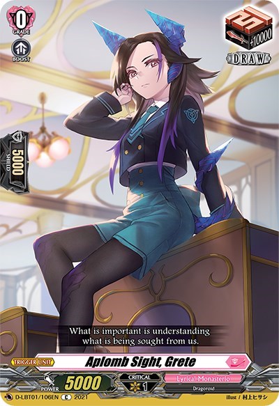 Aplomb Sight, Grete [D Format] D-LBT01/106EN