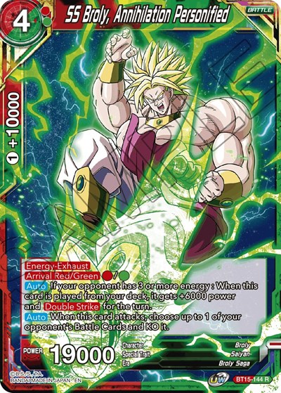 SS Broly, Annihilation Personified BT15-144
