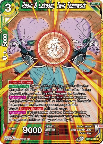 Rasin & Lakasei, Twin Teamwork BT15-149