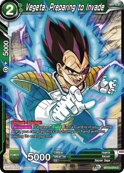 Vegeta, Preparing to Invade BT15-074