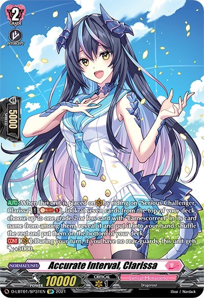 Accurate Interval, Clarissa [D Format] D-LBT01/SP31EN