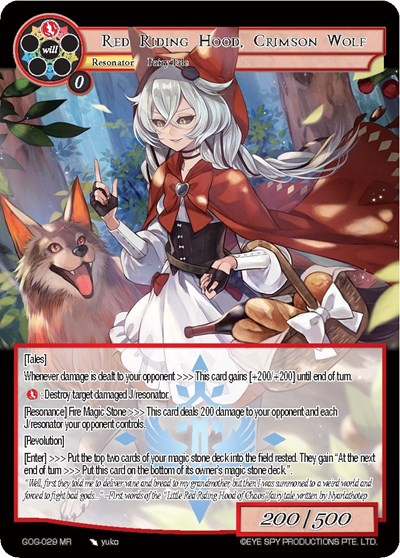 Red Riding Hood, Crimson Wolf 