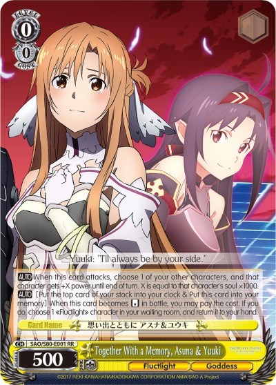 Together With a Memory, Asuna & Yuuki SAO/S80-E001 RR