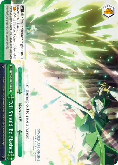 Evil Should Be Slashed SAO/S80-E054R RRR