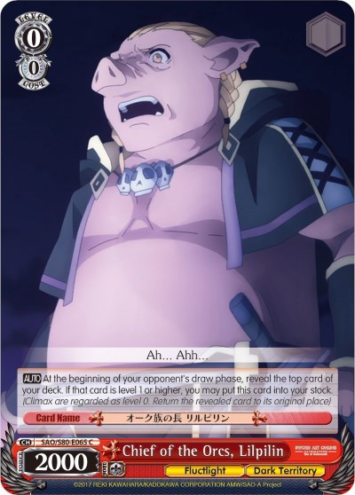 Chief of the Orcs, Lilpilin SAO/S80-E065 C