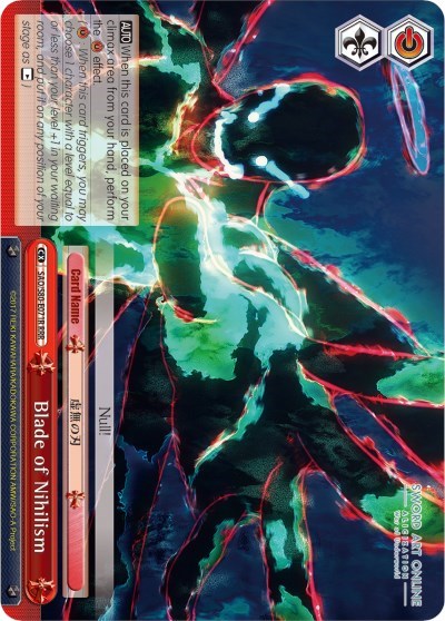 Blade of Nihilism SAO/S80-E071R RRR