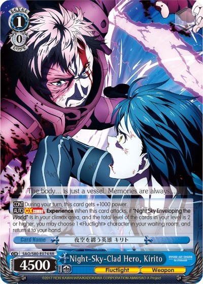 Night-Sky-Clad Hero, Kirito SAO/S80-E074 RR