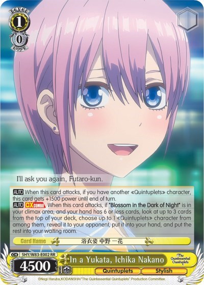 In a Yukata, Ichika Nakano 5HY/W83-E002 RR