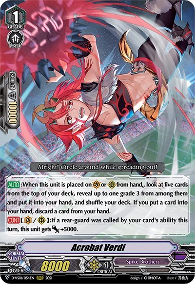 Acrobat Verdi [V Format] D-VS01/054EN